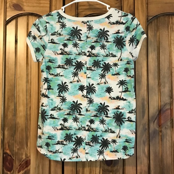 Mudd girls tropical print tee size 14 - Picture 2 of 3